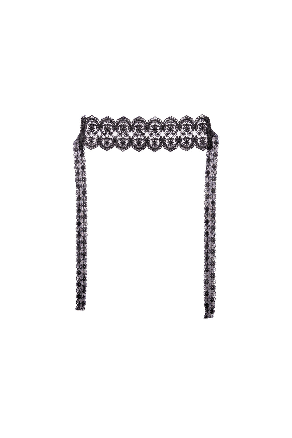BLACK LACE MASK